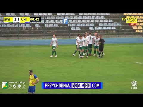 tv.nsk.pl [3:1 Jarosław Jampol 67] MKS Świt Nowy Dwór Maz. - Unia Skierniewice 4:3 (2:0) 2023-05-24