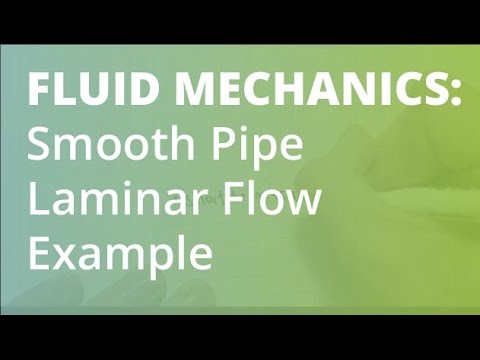Laminar Flow in a Smooth Pipe Example | Fluid Mechanics