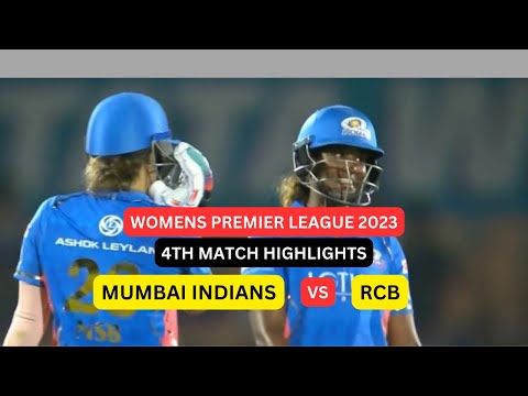 Mumbai Indians vs RCB  4th match highlights WPL2023 I MI vs RCB WPL I WPL2023 highlights I RCB vs MI