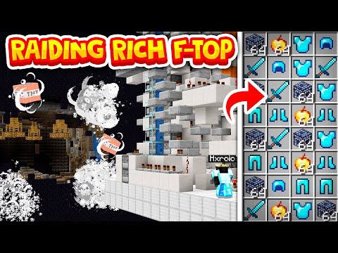 HOW TO RAID A *RICH* F-TOP MINECRAFT FACTION..! (OP)
