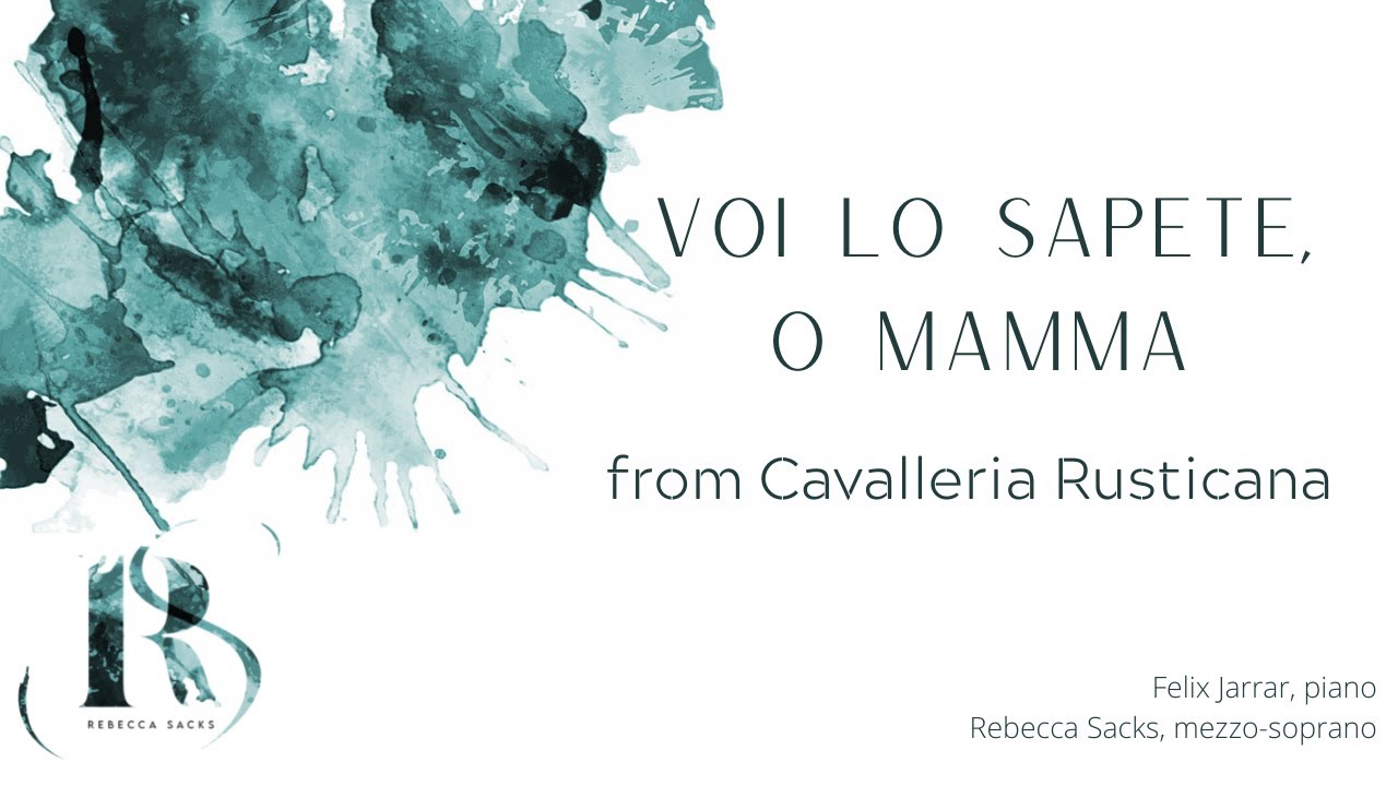 Promotional video thumbnail 2 for Rebecca Sacks, mezzo soprano