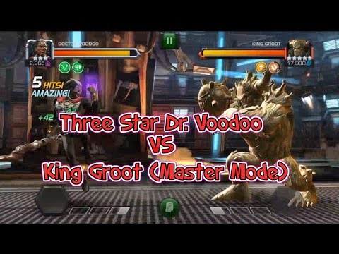 Marvel Contest of Champions - Three Star Dr. Voodoo Vs. King Groot (Master Mode)