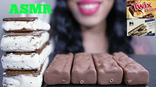 Download lagu ASMR | Cookies 'N Cream Ice Cream Sandwiches & TWIX Ice Cream Bars *EATING SOUNDS* NO TALKING mp3