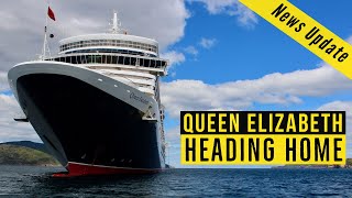 Queen Elizabeth is HEADING HOME! Cunard's Queen Elizabeth leaves the Philippines bound for the UK!