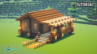 Minecraft: How To Build A Survival Wooden House! Tutorial
