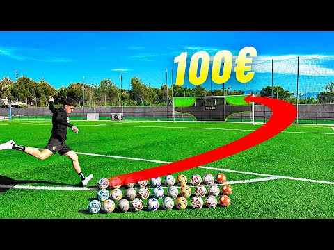 ⚽ MARCA UN GOL de FALTA, GANA 100€ ! 🤑 ¡Retos de Fútbol!