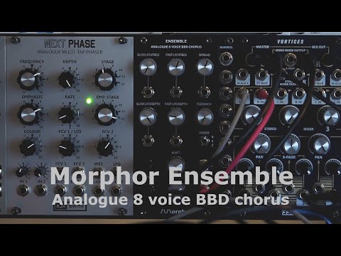 Morphor Ensemble Eurorack Modular Chorus Effect Demo, No Talking