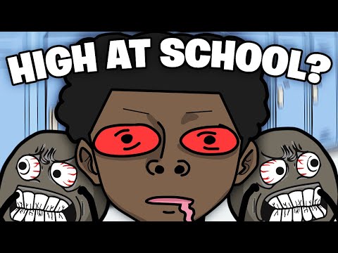 Going To School High On Fun Dip (Animated Story) | Yoyo 808 and ChainsFr Parody