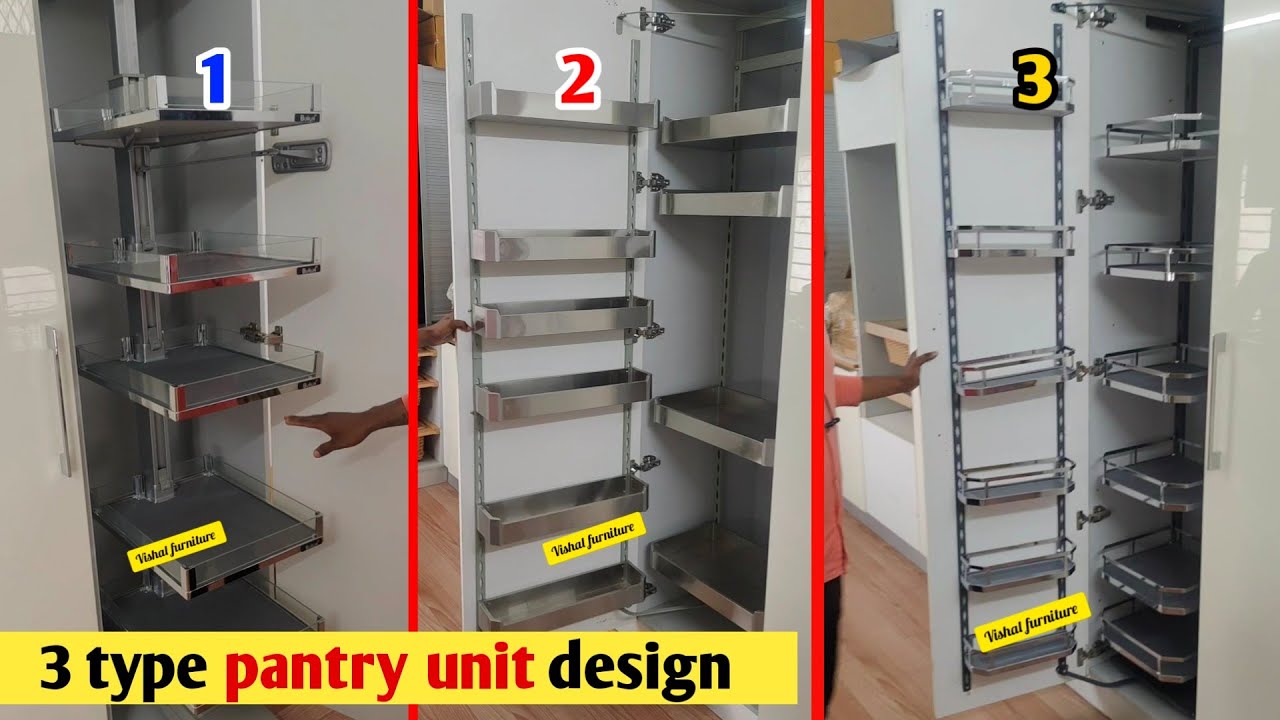 Kitchen pantry unit Designs || 3 type pantry unit | What is pantry unit #shorts #vishalfurniture
