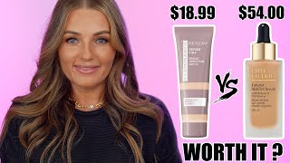 Estee Lauder Futurist Skin Tint Serum Foundation vs Revlon Illuminance Serum Tint