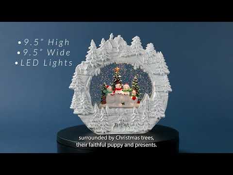 9.5" LED Lighted Caroling Snowmen Christmas Snow Globe | Northlight Y94773