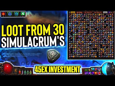 [PoE 3.14] Loot from 30 Simulacrums in Ultimatum: Is it worth it