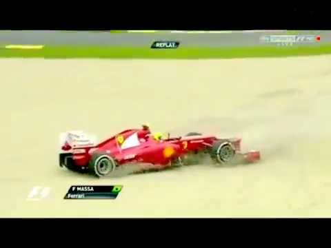 Felipe Massa in the gravel - Australian Grand Prix First Practice Session