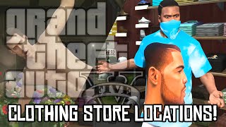 GTA 5 ALL CLOTHING AND STORE LOCATIONS - GRAND THEFT AUTO 5 ALL CLOTHES