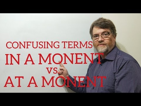 英語家庭教師ニックPレッスン(345)一瞬と一瞬の違い (English tutor Nick P Lesson (345) The Difference Between in a Moment and at the Moment)