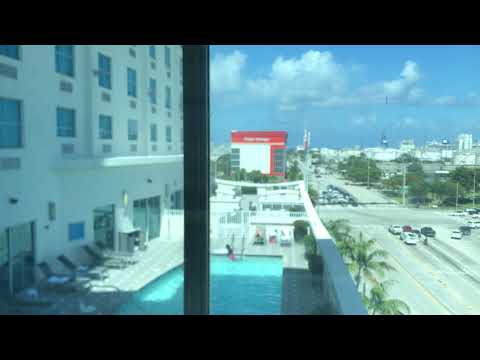 Fast Glass Schindler HT 400A traction elevators @ Crowne Plaza Fort Lauderdale Airport