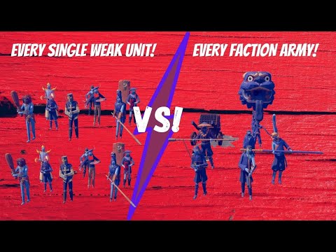 Every Single Weak Unit vs Every Faction! Totally Accurate Battle Simulator