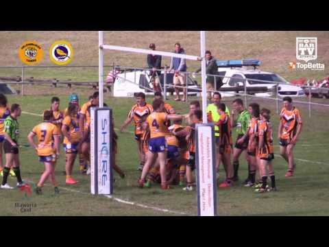 2016 ICRL Round 5 U18s Highlights  Helensburgh Tigers Vs Dapto Canaries