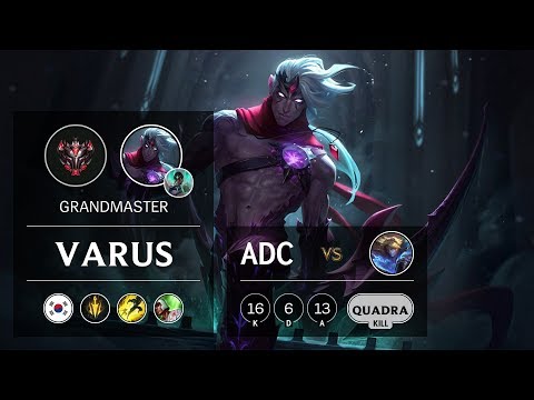 Varus ADC vs Ezreal - KR Grandmaster Patch 9.7
