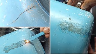 Broken Plastic Bucket Repair at Simple Way and save Some money | How to Repair Broken Plastic Bucket