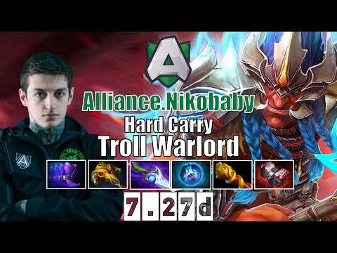Troll Warlord | Alliance.Nikobaby | Hard Carry Troll Warlord | 7.27d Gameplay Highlights