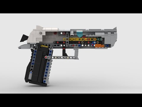 LEGO blowback desert eagle in action