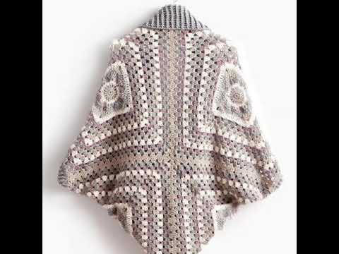 Cel mai simplu cardigan crosetat dintr un patrat