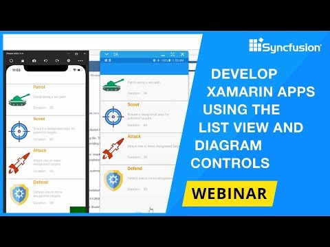 Develop Xamarin Apps Using the List View and Diagram Controls