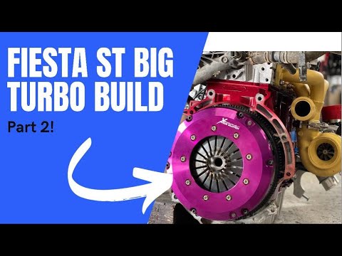 MK7 Fiesta ST180 1.6 Ecoboost big turbo forged engine build -- Part 2!