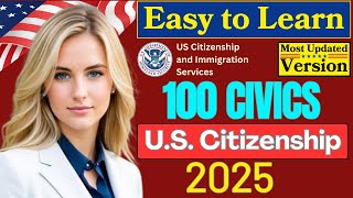 2025 random 100 civics questions and answers - U.S. citizenship test 2025 I N400 Interview #n400