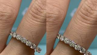 2.2 Carat in total(0.1carat per gemstone) Shared Prong Eternity Band Review by shopmoissanite.co.uk