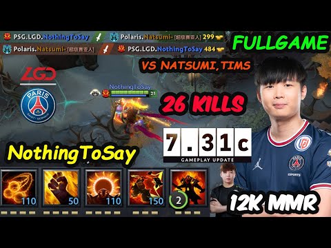 PSG.LGD. NothingToSay [Ember Spirit] - 12K MMR vs Natsumi Tims Dota 2 Perspective Fullgame