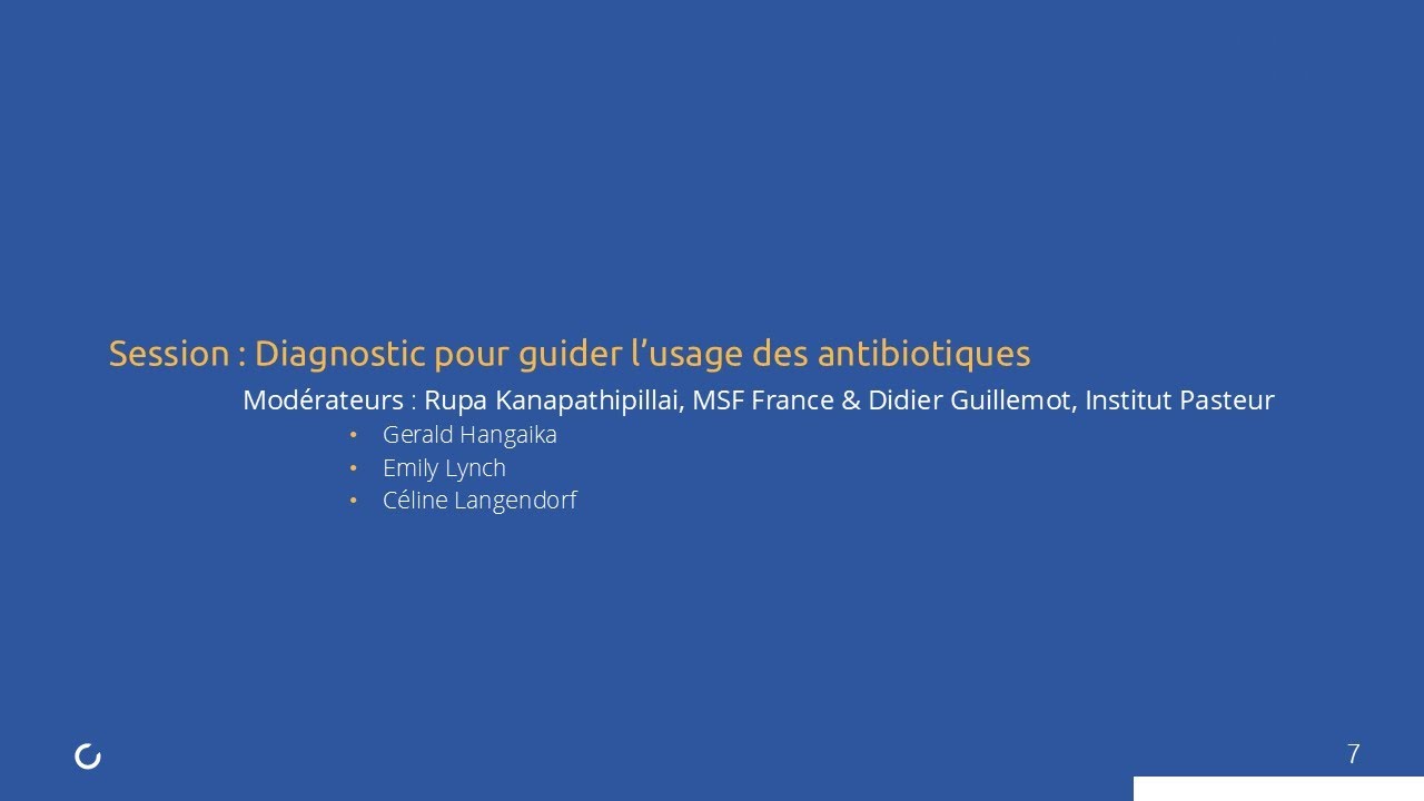 Session | Diagnostic des antibiotiques