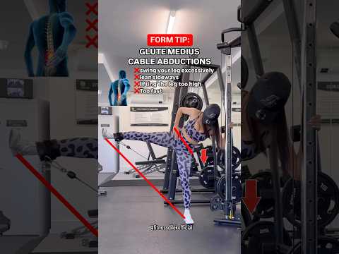 Cable abduction: Form Tip ✅ #abductor #abductions #glutes #glutesworkout #gluteexercise #formtips