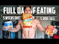 FULL DAY OF EATING ON A BULK | 5 WEEKS OUT 5,000 CALS