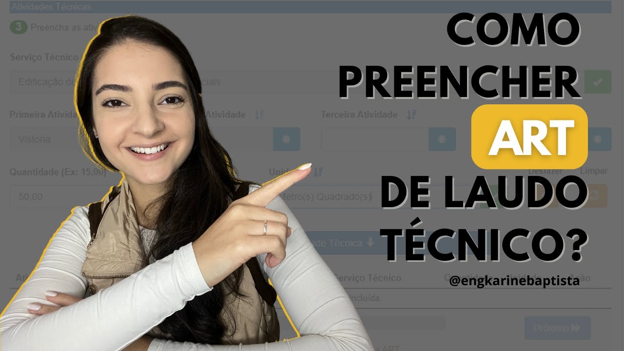 Como preencher art de laudo tecnico? Como preencher anotação de responsabilidade técnica - crea?