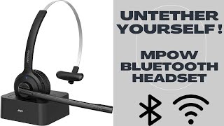 Mpow M5 Pro Bluetooth Headset with Microphone (BH231A)