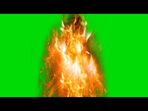 Fire Burn Flame Green Screen Background Effects HD No Copyright