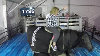 Lyn 1792 rides the SuperBull in Las Vegas