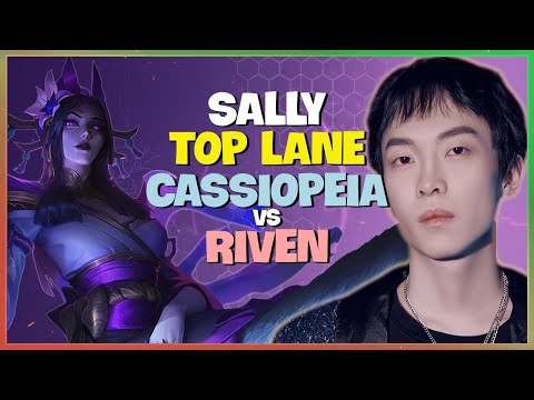 Sally Reshapes the Top Lane Meta with Challenger Cassiopeia Mechanics Engsub
