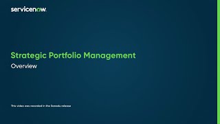 Strategic Portfolio Management | Overview
