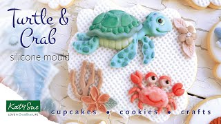 Silikonová formička želva a krab Katy Sue