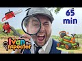 Weed Whackers, Leaf Blowers, Lawn Mowers and more for kids! | Ivan Inspects Yard Tools!