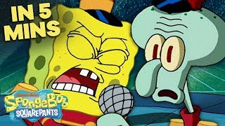 Band Geeks ft. &quot;Sweet Victory&quot; 🥁 in 5 Minutes! | SpongeBob SquarePants