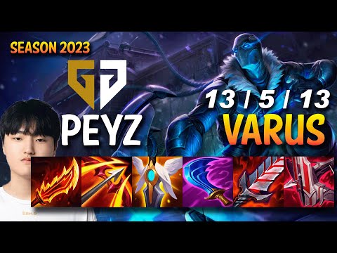 GEN Peyz VARUS vs APHELIOS ADC - KR Ranked