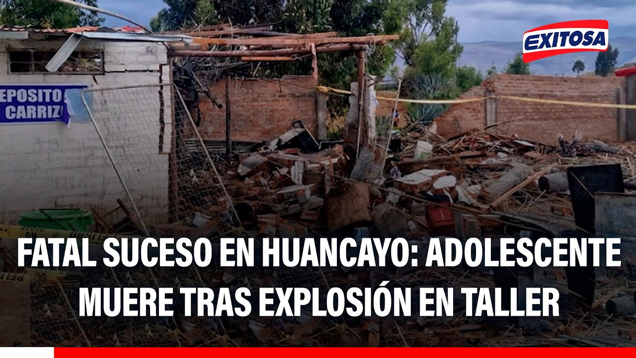 🔴🔵 Horror por pirotecnia en Huancayo: Adolescente muere en explosión de taller y niño pierde la mano