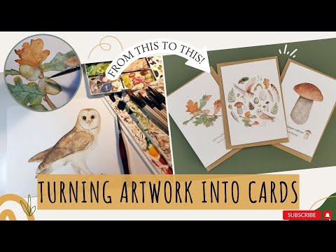 Turning Artwork into Sellable Greetings Cards