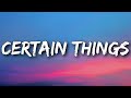 James Arthur - Certain Things (Lyrics)