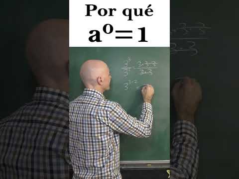 POR QUÉ UN NÚMERO ELEVADO A CERO ES 1, a⁰=1.