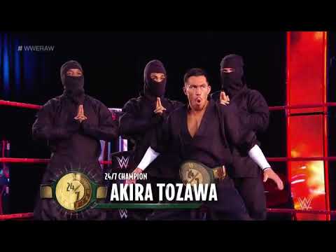 Akira Tozawa Vs R Truth 24/7 champion at Wwe Raw June 2020